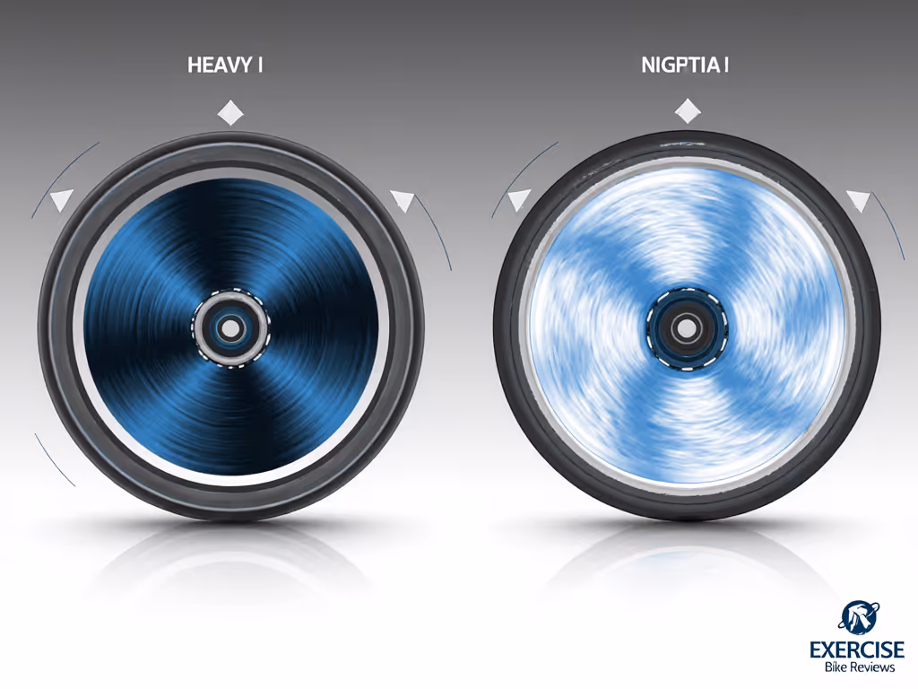 flywheel_physics_diagram_showing_rotational_inertia_differences