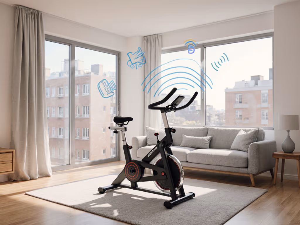 ultra-quiet_exercise_bike_setup_in_apartment_living_space