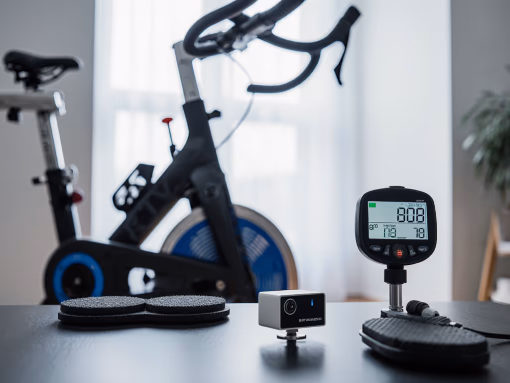 decibel_testing_setup_for_exercise_bike_noise_measurement