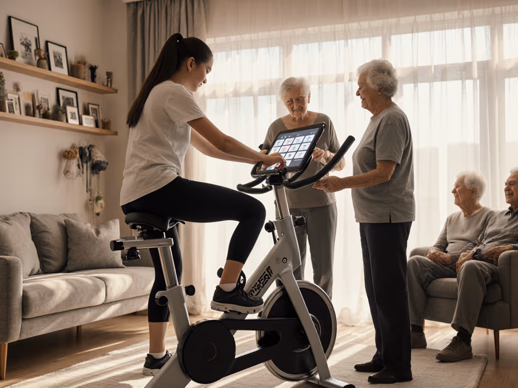 Family Smart Exercise Bike: Shared Settings for All Ages