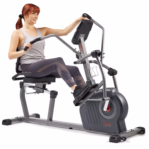 Sunny Health & Fitness Elite Recumbent Cross Trainer